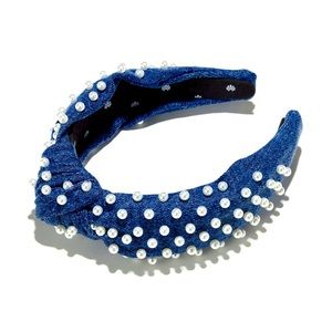 Pearl head band blue and white pearls Marshall’s